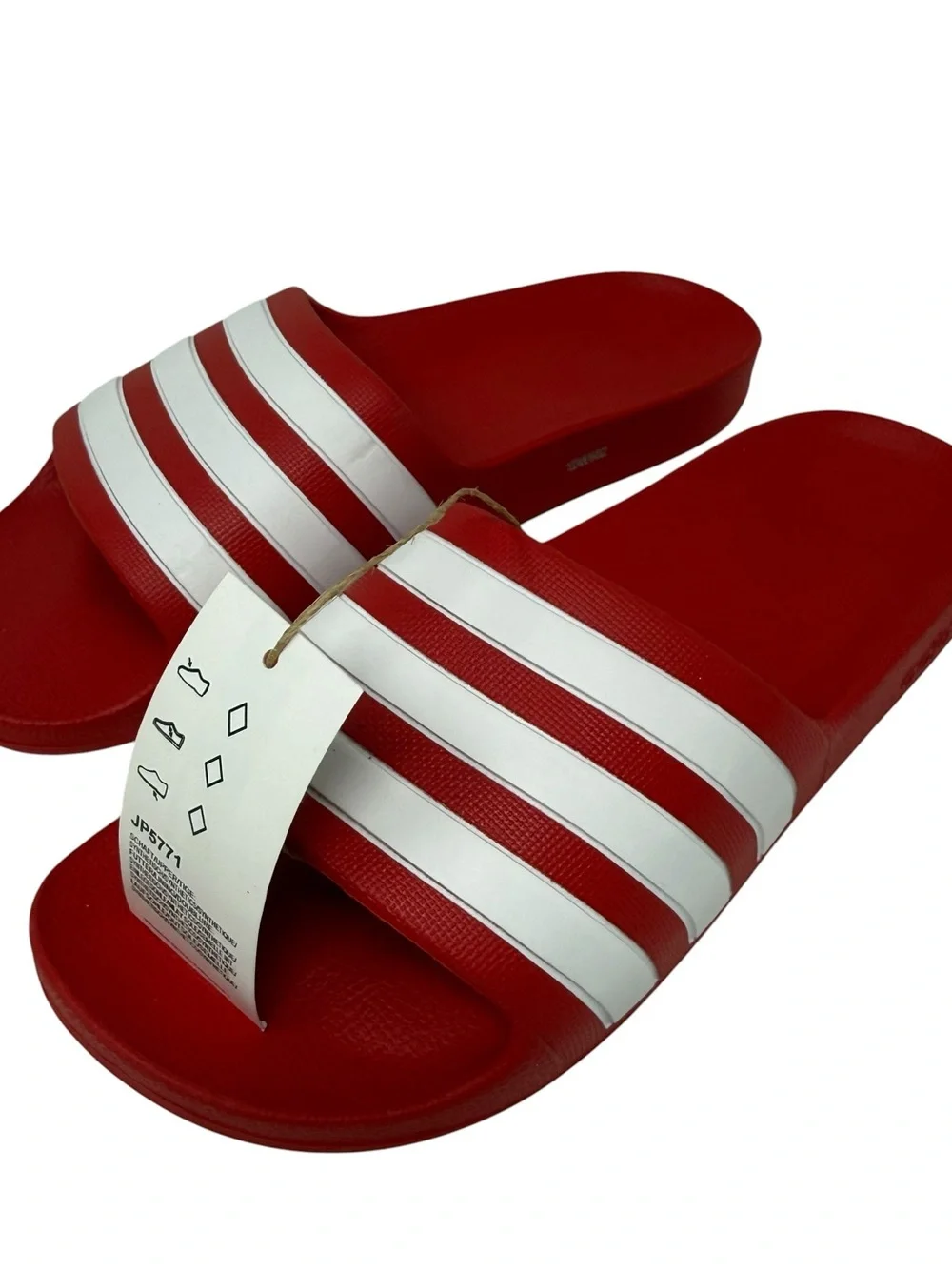 Adidas Adilette Aqua Size Youth 6 Women’s 7 Slide Sandals Cushioned Comfort NWT